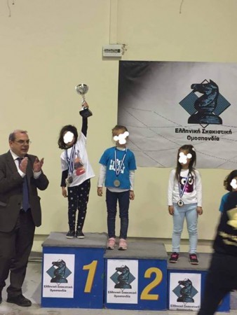 Από το Πανελλήνιο Μαθητικό Πρωτάθλημα 2019. Η Σκακίστριά μας ΛΑΜΠΟΥ ΜΑΡΙΑΝΤΑ, Πρωταθλήτρια Ελλάδας στα Νήπια!